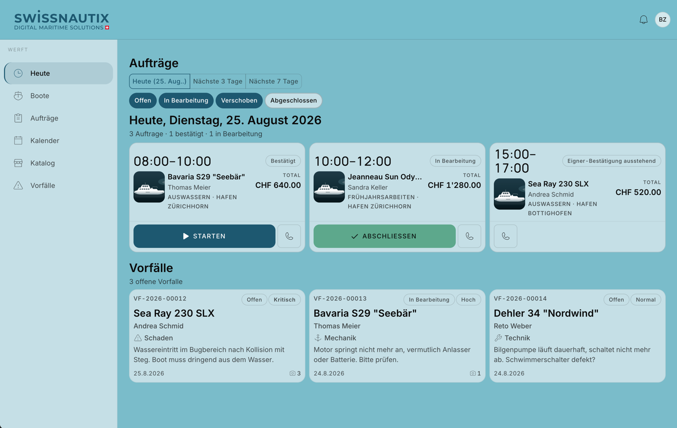 Smart Scheduling im Desktop-Werftcockpit: Slot-Buchung für Ein- und Auswasserung mit Echtzeit-Kapazität